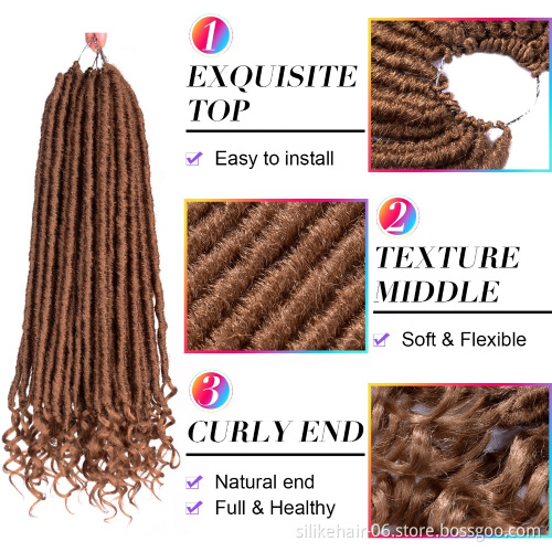 Goddess crochet  Hip-Hop Braiding Hair Wholesale Best Cheap faux locs Hair soft dread braids styles crochet hair  afro kinky